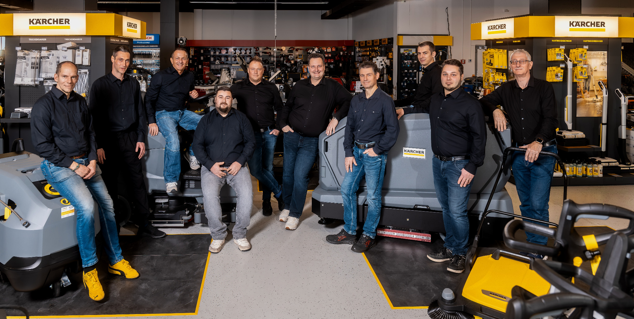 Team der PflüMa GmbH im Kärcher Center