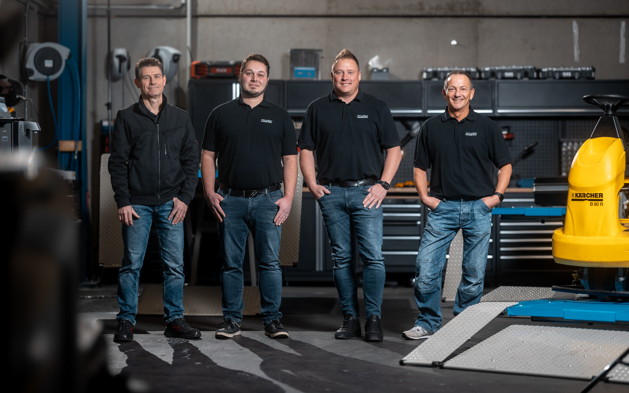 Werkstatt-Team der PflüMa GmbH